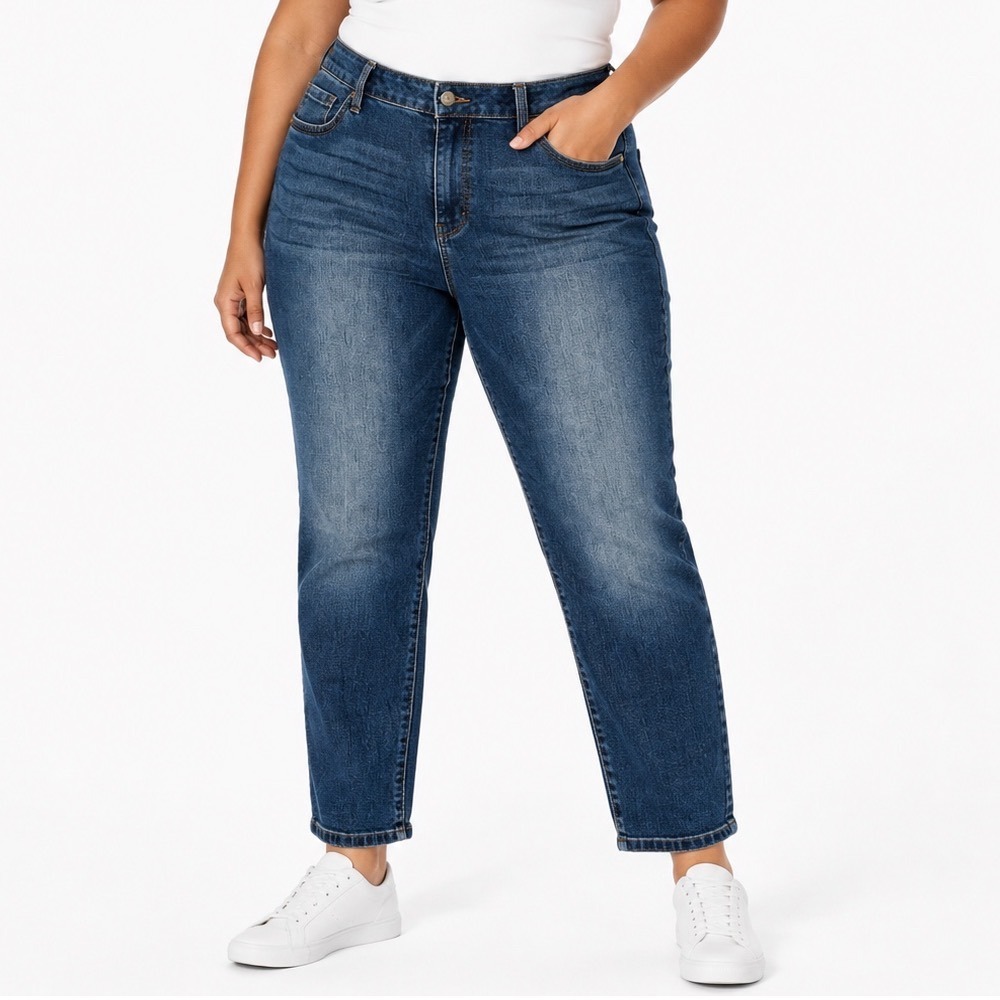 d.jeans Womens Size 14 Medium Wash High Rise Skinny Jeans Stretch Denim